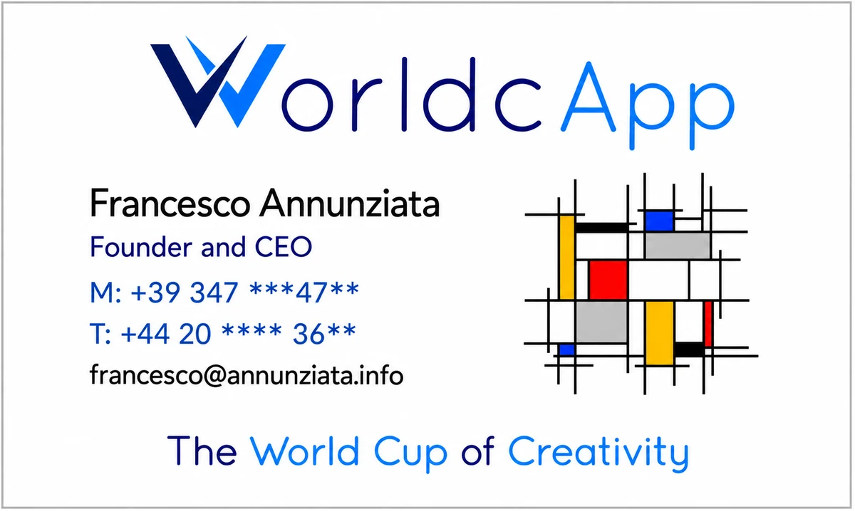 A WorldcApp business card carrying the applied lattice